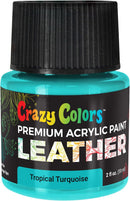 Crazy Colors Tropical Turquoise Premium Acrylic Leather and Shoe Paint — 1