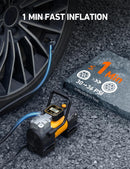 AstroAI Tire Inflator Portable Air Compressor 12VDC Tire Pump Digital Gauge — 3