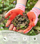 HTR Gardening Gloves For women, Garden Yard Work With Grip, Weeding, Large