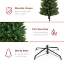 Best Choice Products Unlit Pencil Christmas Tree, 7.5ft Premium Artificial Tree, Realistic Spruce Holiday Decor w/ 1,075 Branch Tips, Metal Base — 6