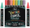 LANA & LUCA Liquid Chalk Markers - Vintage Colors - 8 Pack Set, 6mm Tip — 1
