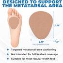 BloomLab Metatarsal Pads for Ball of Foot, 8 Pairs, 1/4" Thick, Trimmable 4