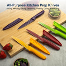 Gourmetop Paring Knife Set of 4, 3.8” Fruit Knife with Cover, German Steel — 5