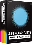 Astrobrights Mega Collection, Colored Paper, "Brilliant" 5-Color Assortment, 625 Sheets, 24 lb/89 gsm, 8.5" x 11 - MORE SHEETS! (91684) | 1 Ream — 1