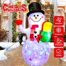 5 FT Christmas Inflatables Snowman Outdoor Decorations, Blow Up Snowman — 4