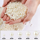 Hudinsun 1200 Pcs Pearl Beads for Jewelry Making, 5 Size Round Pearls for Bracelets Making Kit Small Pearl Filler… — 2