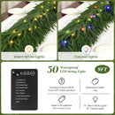 Alupssuc 9FT Artificial Christmas Garland with Lights, Norfolk Pine Garland — 2