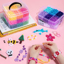 Simetufy 6000Pcs Pony Beads Bulk 30 Colors Rave Kandi Bracelet Making Kit — 5