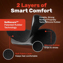 Wool Flat Shoe Insert for Sandals & Sockless Shoes, Comfortable Shoe Insoles with Sweat-Absorbent Natural Fiber & Non-Slip Silicone Grip, Narrow-Cut Shoe Inserts for Women, Black, Size 39 - SoxsolS — 4