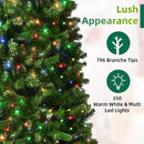 7.5ft Pre-Lit Slim Christmas Tree Douglas Fir — 4
