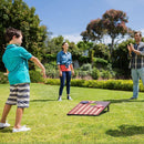 Cornhole Set 4x2 and 3X2 Regulation Size Corn Holes Sets with Carrying Bags & 8 Bean Bags Cornhole Boards Bean Toss Games for Adults Family Outdoor Beach Lawn Outside Backyard Games | Classic Flag 3’x2’ — 8