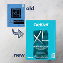 Canson XL Series Watercolor Pad, Heavyweight White Paper, Foldover Binding, 30 Sheets, 9x12 inch — 2
