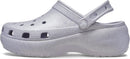 Crocs Women's Classic Platform Glitter Clog – Mauve Mist — 7