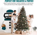 Sporticulture Philadelphia Eagles Inflatable Snowman Player – 7 Ft Tall Yard Decoration w/LED Lights | NFL Holiday Football Snowman | Built-in Blower Motor, Weather-Resistant, Indoor/Outdoor Use — 7