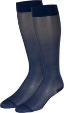 Truform Sheer Compression Stockings, 15-20 mmHg, Women's Knee High Length, 20 Denier, Blue, X-Large | X-Large (1 Pair) — 7
