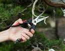 Kimura® 8" Pro Pruning Scissors, Premium Japanese SK5 Hi-Carbon Steel Blades, Non-Slip Vinyl Coated Handles, Lightweight & Ergonomic, Multi-Tasking Pruning Shears, Garden Snips, Precision Clippers | 8.2" — 5