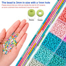 TEXGIZRLY 3mm Seed Beads for Bracelet Jewelry Making Bracelet Making Kit — 2