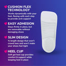 Dr. Scholl's Love Your Flats & Sandals, 3/4 Length Insoles for Women, Shoe Size 6-10: All-Day Comfort Shoe Inserts for Women with Arch Support, Metatarsal Foot Pads, Relieves Shoe Discomfort - Clear Gel for Open Side Flats — 5