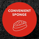 KIWI Express Shoe Shine Sponge | Leather Care for Shoes, Boots, Furniture, Jacket, Briefcase and More | Black, 0.23 Fl Oz (Pack of 1) | Cleaning Sponge — 4