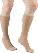 Truform Sheer Compression Stockings, 15-20 mmHg, Women's Knee High Length, 20 Denier, Nude, Small | Small (1 Pair) — 5