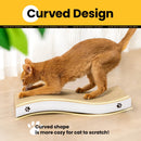 Cat Scratcher, Durable Scratch Pad, Corrugated Cardboard Scratching Board for Indoor Cats, Heavy Duty, Double-Sided Usability, Recyclable, with Catnip, Medium, 1 Pack — 2