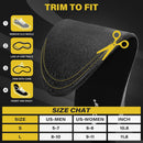 ERGOfoot Height Increase Insoles for Men Women,2-Layer Adjustable - Black — 7
