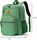ZORFIN 26L Backpack for College, and Travel: Water Resistant Bookbag - Lemon Green | 16.5 Inch — 3
