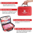 Gevoke 410 Piece Waterproof Hard Shell First Aid Kit, Red — 3