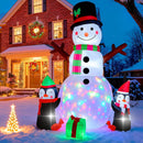 6FT Outdoor Christmas Inflatables Snowman, Inflatable Snowman Penguin Xmas Blow Ups Yard Decor with LED Lights for Yard Lawn Holiday Party Decor, Christmas Decorations Yard Garden Decor — 1