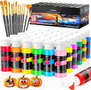 Caliart 36 Colors Acrylic Paint Set with 12 Brushes | Regular | 2 Fl Oz (Pack of 36) — 1