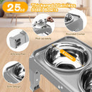 COMESOON Elevated Dog Bowls for Small Medium Dogs, 3 Height Adjustable Raised…