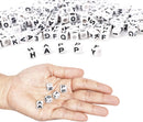 Augshy 700PCS White Letter Beads Alphabet Beads for Making DIY (6mm) — 4