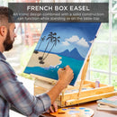 Best Choice Products Art Easel for Painting, Portable Wooden Adjustable Artist Tripod with Sketch Box, 32-Piece Art Set with Acrylic Paints, Brushes, Canvases & Palette - Black — 3