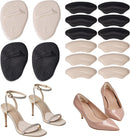 12 Pcs Heel Grips Liners & 4 Pcs Foot Cushion Pads for Women Loose Shoes — 1