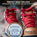 Snowshoe Leather Conditioner, Made in USA Since 1927 - Protect, Condition, Restore & Waterproof - Leather Conditioner for Furniture, Couch, Purses, Shoes, Boots, Gloves, Saddles (4 oz) — 3