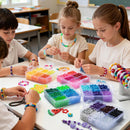 Simetufy 6000Pcs Pony Beads Bulk 30 Colors Rave Kandi Bracelet Making Kit — 2