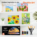 Shuttle Art Acrylic Paint, 50 Colors Acrylic Paint Set, 2oz/60ml Bottles, Rich Pigments, Water Proof, Premium for Artists, Beginners and Kids on Canvas Rocks Wood Ceramic Fabric | Regular | 2 Fl Oz (Pack of 50) — 8