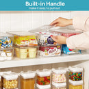 Vtopmart 8pcs Clear Stackable Storage Bins with Lids — 5