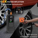 Y34 Tire Inflator Portable Air Compressor,4X Faster Inflation,6000mAh Cordless/12V DC 150PSI Air Pump with Digital Pressure Gauge for Car,Motorcycle,Bike,Ball Gifts for Men — 2