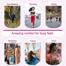 LTOHOE Memory Foam Insoles for Women Replacement Comfort 6mm Pink US 7 - 8mm Black / 6.5 — 7