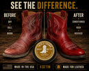 Triple Crown Boot Butter- All Natural Leather Conditioner & Protector. Made in USA, 4 oz, Restores Shine & Softness for Boots, Shoes and Saddlery (4 oz.) — 3