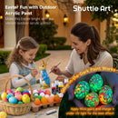 Shuttle Art 25 Colors Outdoor Acrylic Paint Set, 2oz/60ml Waterproof Acrylic Paint with 10 Brushes 1 Palette, Rich Pigmented Paints for Artists, Beginners on Rocks, Wood Crafts, Garden Statues — 2