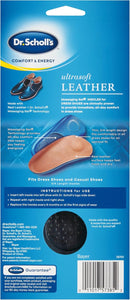 Dr. Scholl's Ultrasoft Leather Insoles for Dress Shoes (Men's 8-14) // All-Day Comfort with Massaging Gel plus a Real Leather Surface — 2