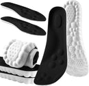 4D Cloud Steppers Insoles for Men Women Memory Foam Arch Support Inserts - Black — 1
