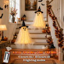 AYGXU 2pcs Halloween Decorations Indoor,Ghost Decor with String Lights Remote Control,Halloween Party Decorations,Spooky Ghost Light for Home Table Room Kitchen Office | Small ghost — 2