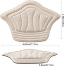 Back of Heel Cushion Pads, Adhesive Heel Grips Inserts for Women Men, Reusable Heel Guards Liners for Loose Shoes, Too Big Boots, Improve Shoe Fit, 2pcs-Black+4pcs-Beige — 4