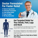 Neuropathy Cream – XL 8 oz – Maximum Strength Nerve Relief Cream for Feet Hands Legs Toes – Lidocaine 1.0% + Menthol 3.7% + Magnesium Chloride 2.0% – Fast-Acting Soothing Relief – Super Value 8 oz — 8