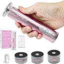 APRELM Rechargeable Electric Foot Callus Remover with 3-Sizes 120Pcs Sandpaper Discs, Professional 900RPM 3-Speed Control Aluminum Electric Foot File for Dead Skin (E3 Rose Pink) — 1