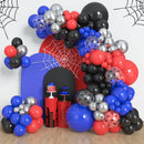 Amandir 153pcs Black Red Blue Balloon Arch Garland Kit Different Sizes | Black Blue — 1