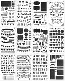 Mr. Pen- Journal Stencils, 4x7 Inch, 12 Pack | Journaling Stencils — 1
